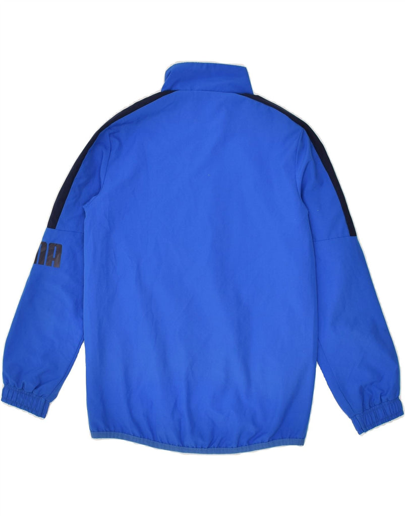 PUMA Boys Tracksuit Top Jacket 7-8 Years Blue | Vintage Puma | Thrift | Second-Hand Puma | Used Clothing | Messina Hembry 