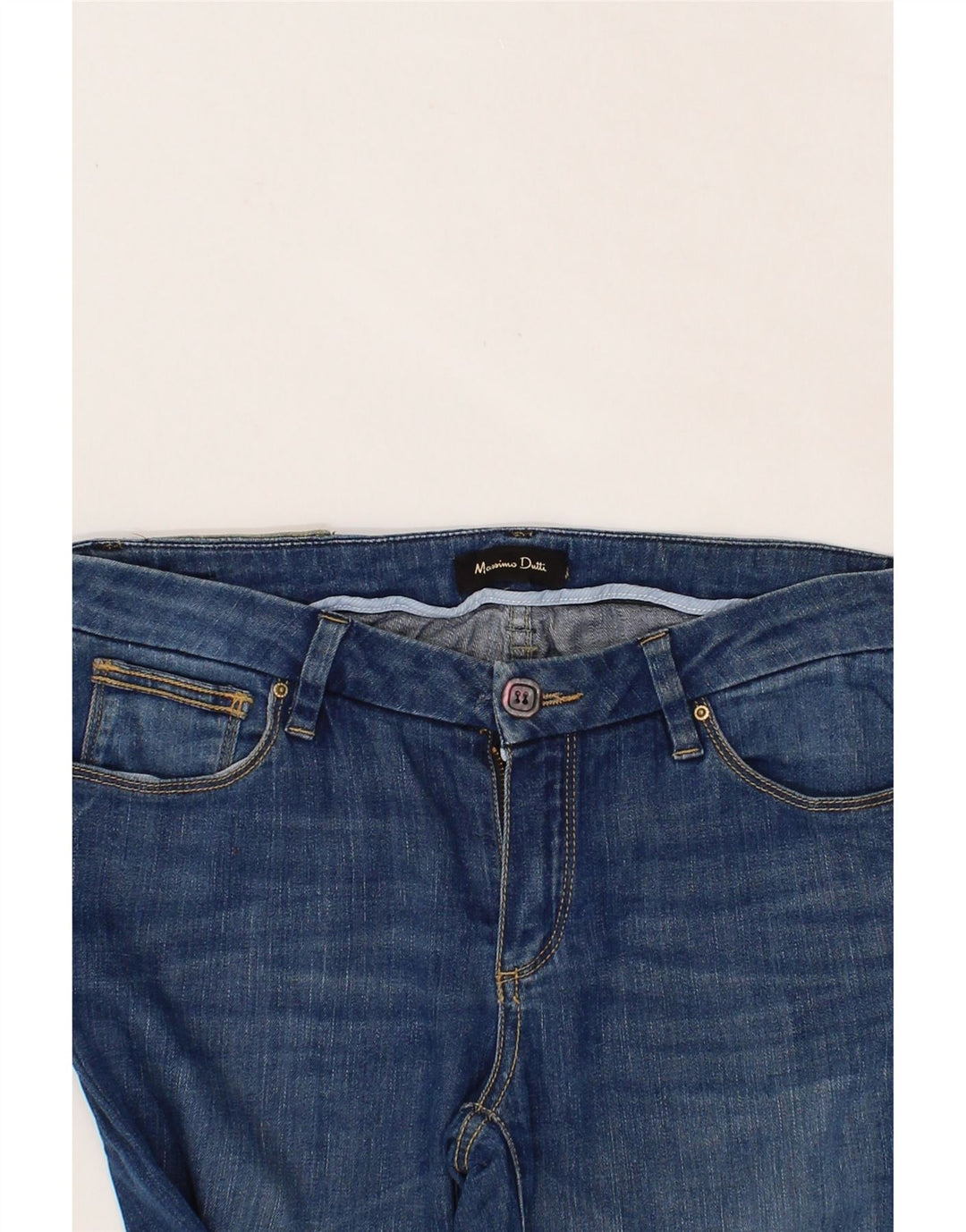 MASSIMO DUTTI Womens Slim Jeans W28 L29 Blue Cotton Vintage Massimo Dutti and Second-Hand Massimo Dutti from Messina Hembry 