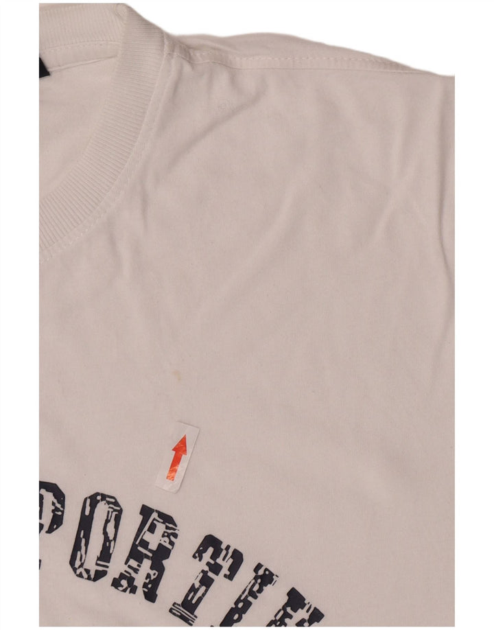 Fila Mens Graphic T-Shirt Top XL White Cotton