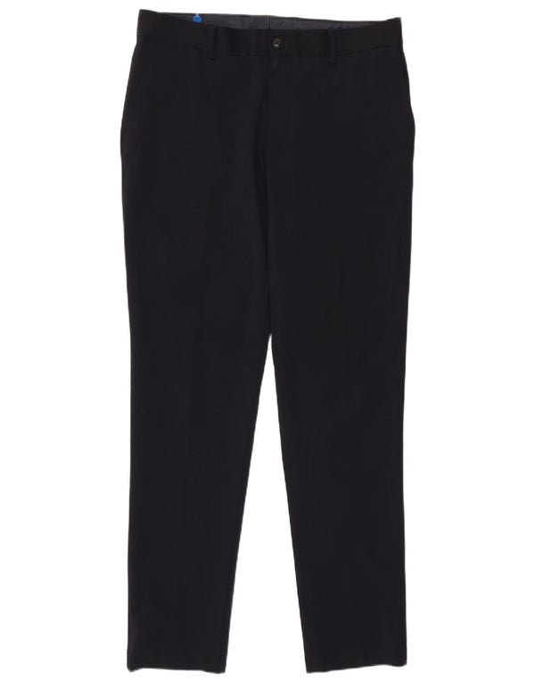 Zara Mens Slim Casual Trousers EU 40 Medium W31 L30 Navy Blue Polyester