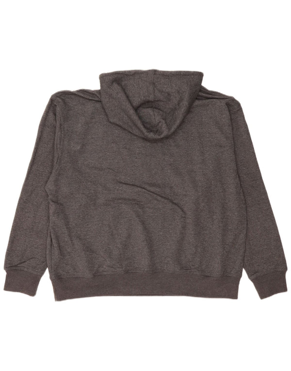 Champion Mens Graphic Hoodie Jumper XL Grey Cotton