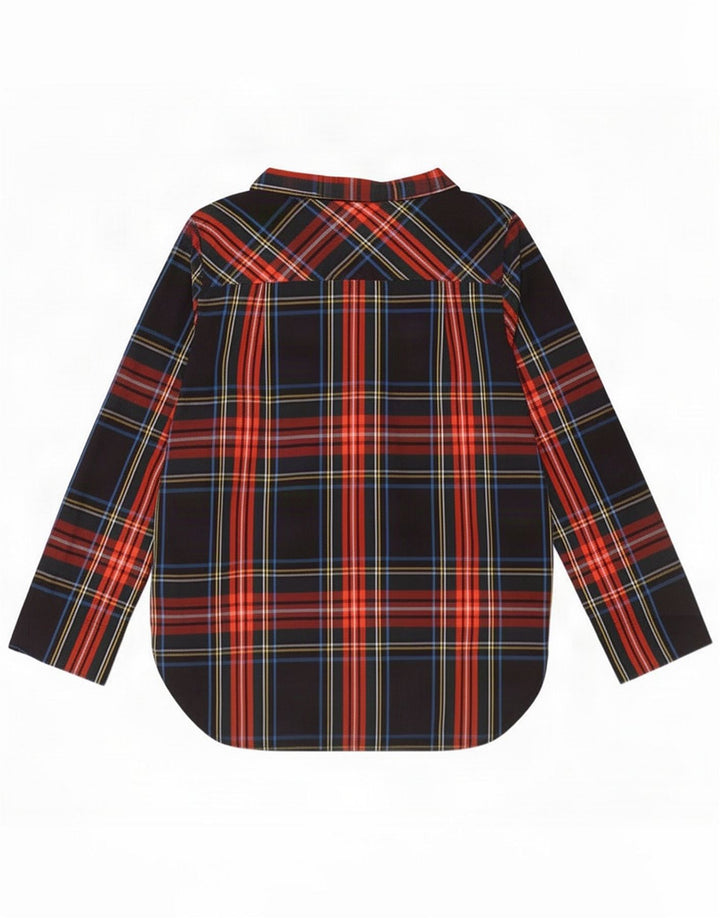 J. Crew Womens Long Sleeve Blouse Top US 8 Medium Multicoloured Plaid