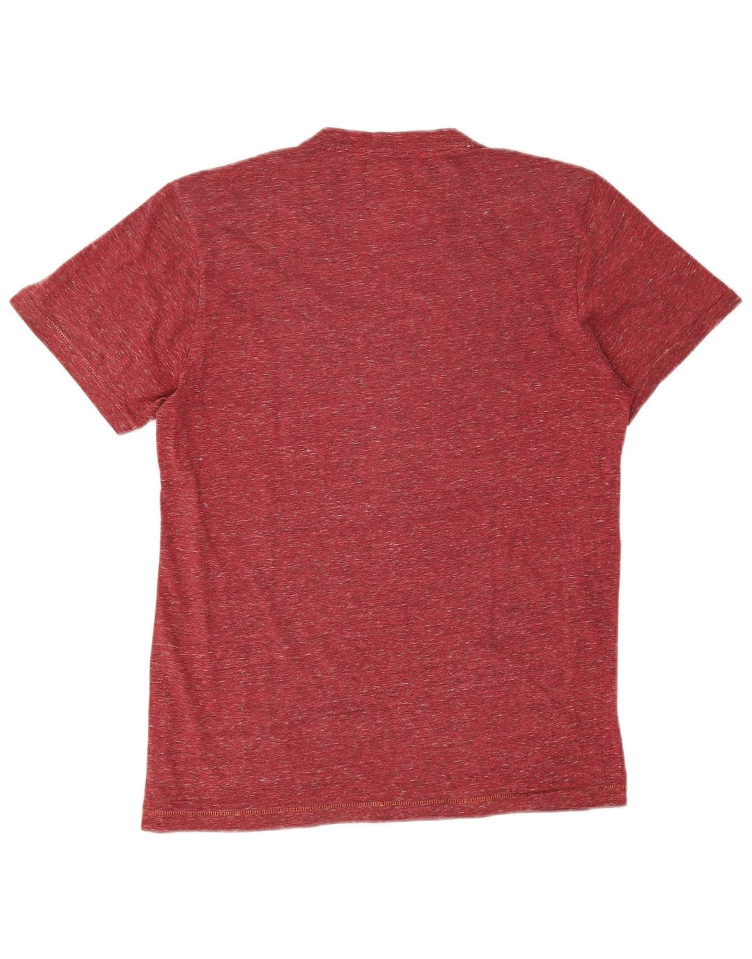 Desigual Mens Graphic T-Shirt Top Small Maroon Flecked