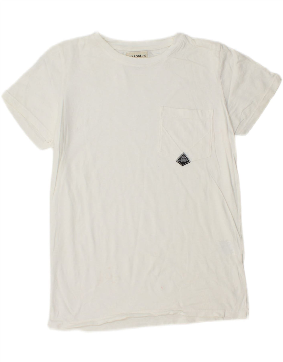 ROY ROGERS Boys T-Shirt Top 13-14 Years White Cotton Vintage Roy Rogers and Second-Hand Roy Rogers from Messina Hembry 
