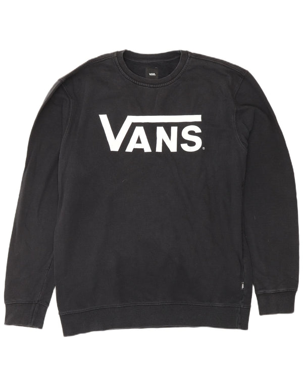 VANS Mens Graphic Sweatshirt Jumper Large Black