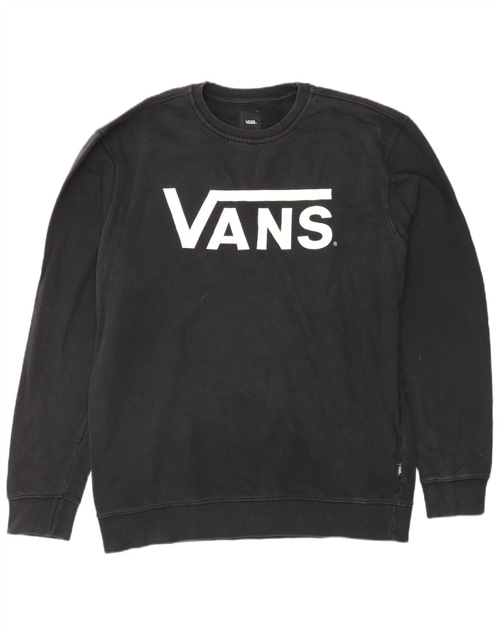 VANS Mens Graphic Sweatshirt Jumper Large Black