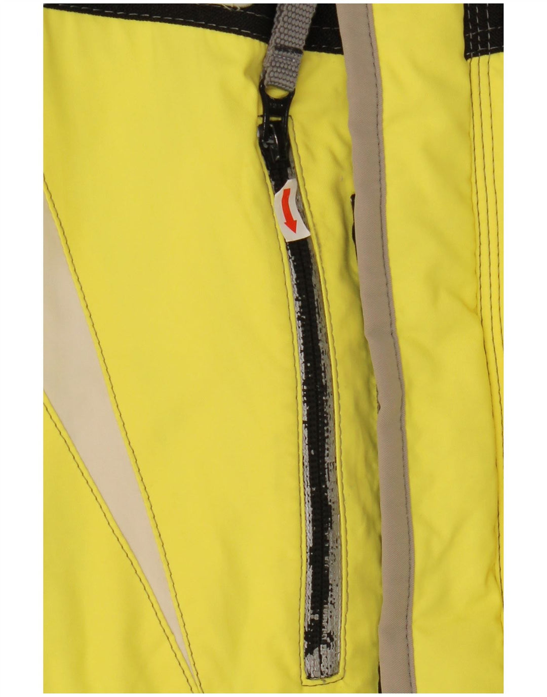 COLMAR Mens Ski Jacket IT 52 Large Yellow Colourblock Polyamide