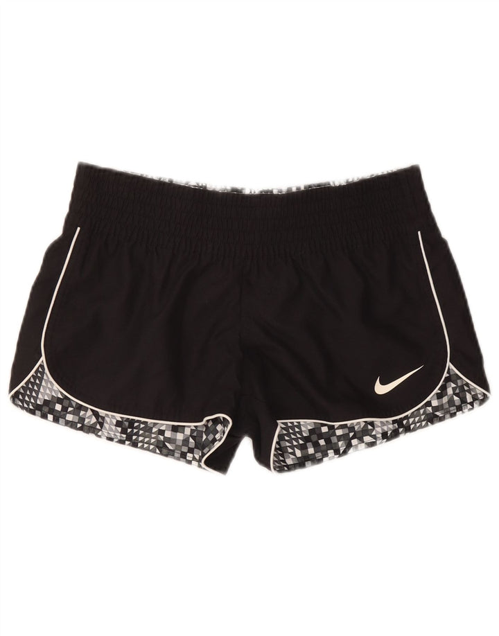 NIKE Womens Reversible Sport Shorts UK 12 Medium Black