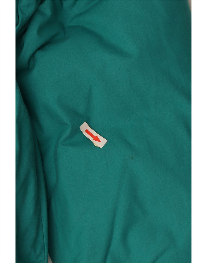 Vintage Mens Padded Jacket UK 40 Large Turquoise Cotton