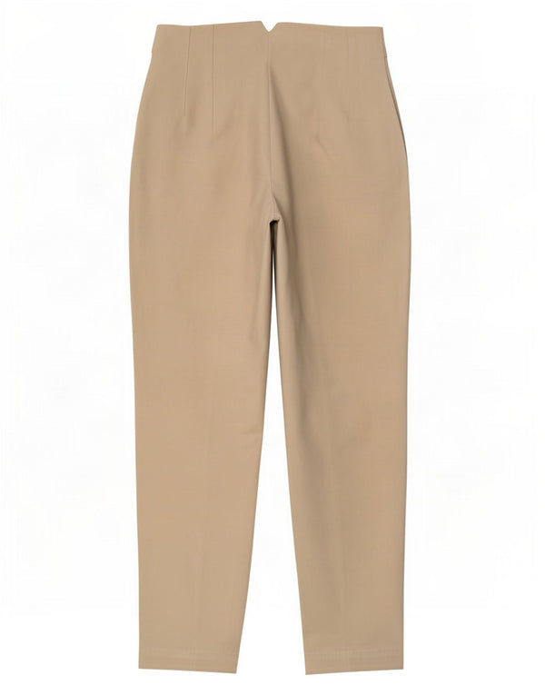 Zara Womens Crop Tapered Suit Trousers Medium W28 L26 Beige Polyester