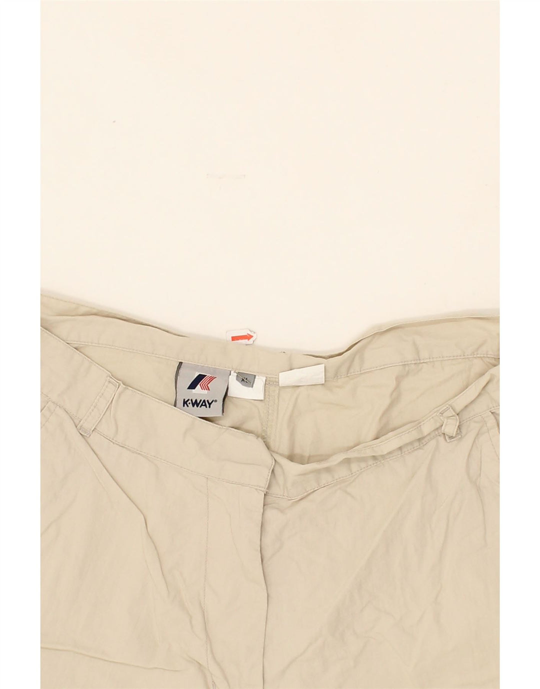 K-WAY Womens Cargo Shorts XL W38 Beige Cotton Vintage K-Way and Second-Hand K-Way from Messina Hembry 