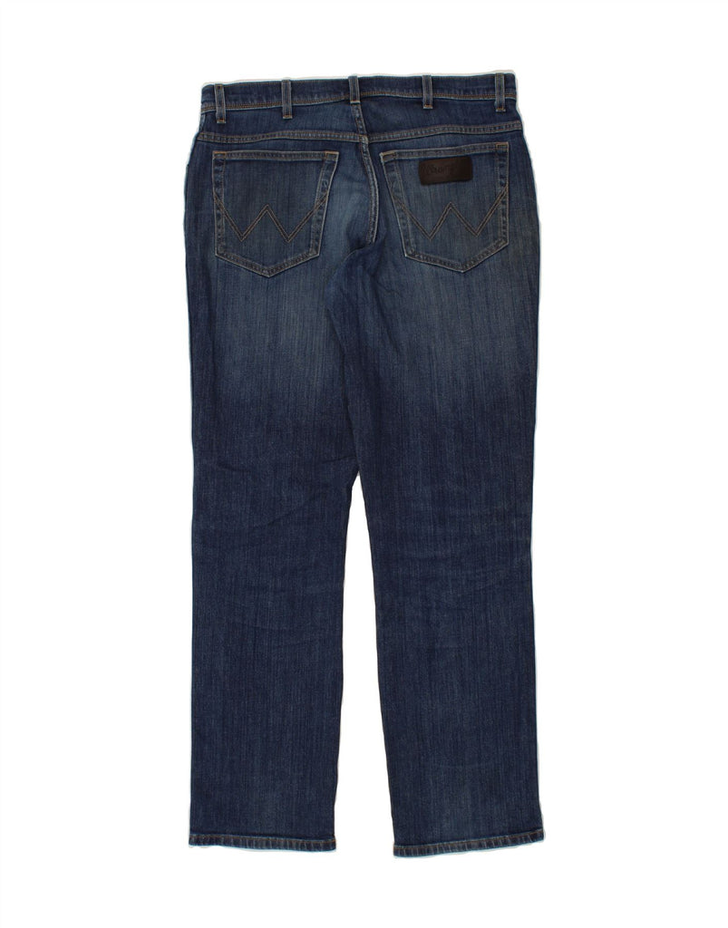 WRANGLER Mens Texas Slim Jeans W34 L31 Navy Blue Vintage Wrangler and Second-Hand Wrangler from Messina Hembry 