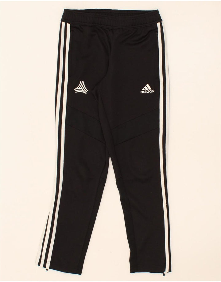 ADIDAS Boys Graphic Tracksuit Trousers 9-10 Years  Black Polyester Vintage Adidas and Second-Hand Adidas from Messina Hembry 