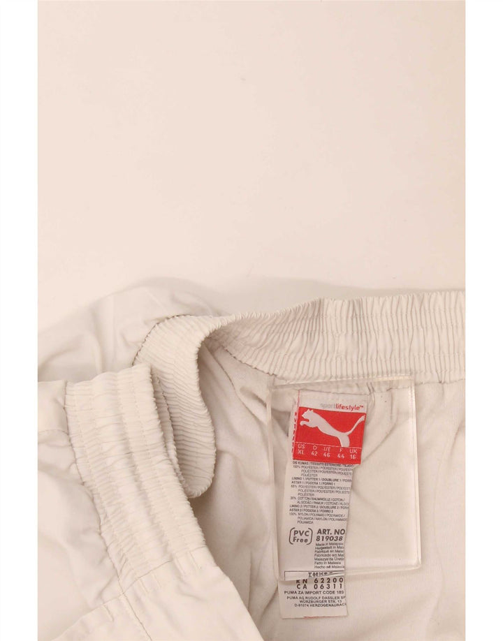 Puma Womens Tracksuit Trousers UK 16 Large White Polyester