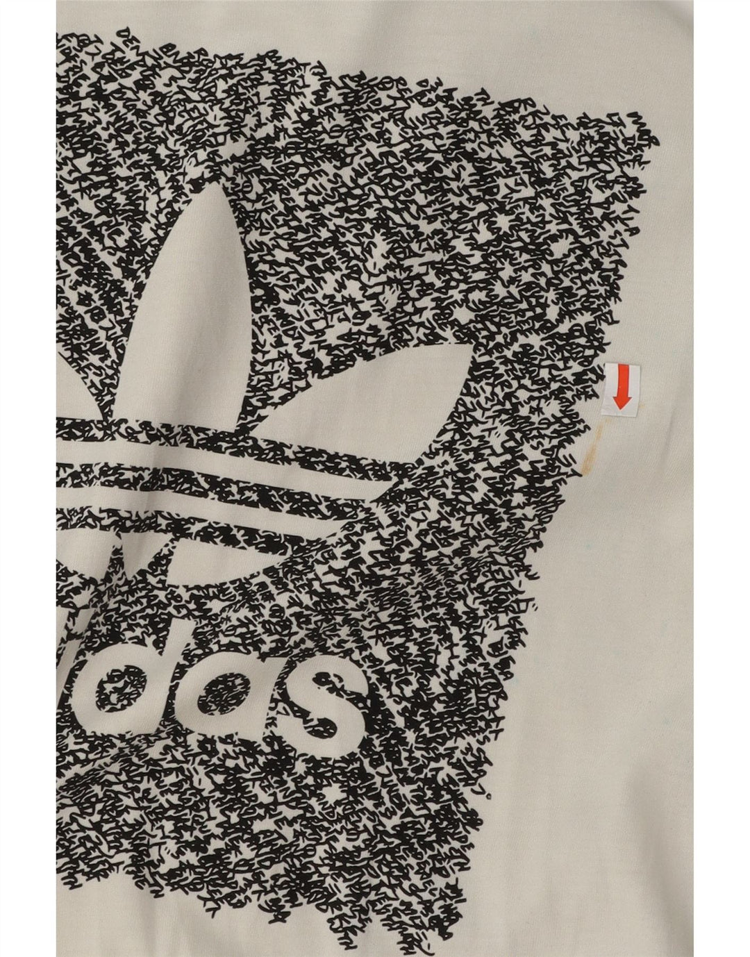 Adidas Mens Graphic T-Shirt Top Small White Cotton