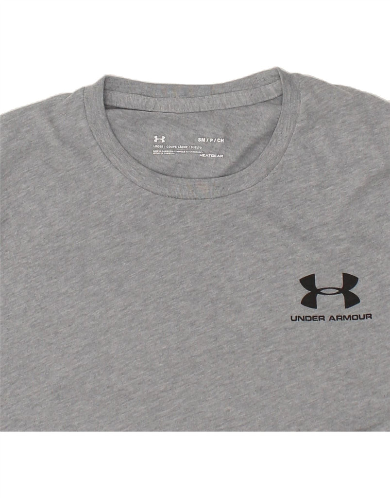 UNDER ARMOUR Mens T-Shirt Top Small Grey | Vintage Under Armour | Thrift | Second-Hand Under Armour | Used Clothing | Messina Hembry 