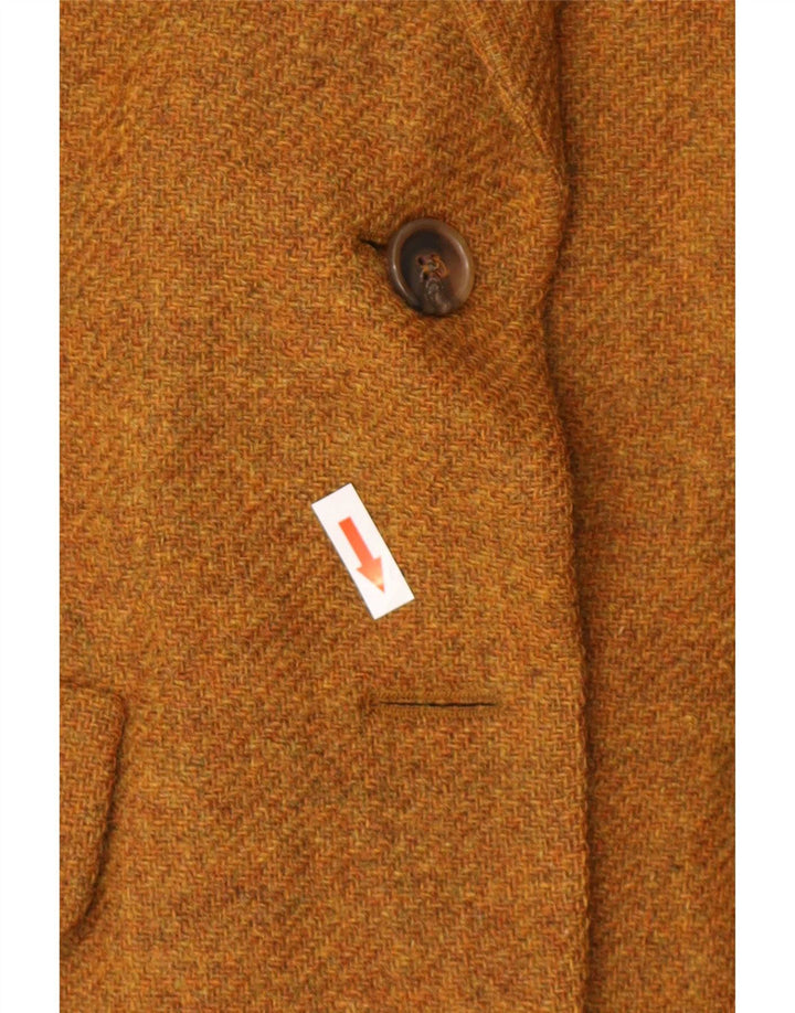 Luisa Spagnoli Womens 1 Button Blazer Jacket UK 14 Medium Brown Flecked