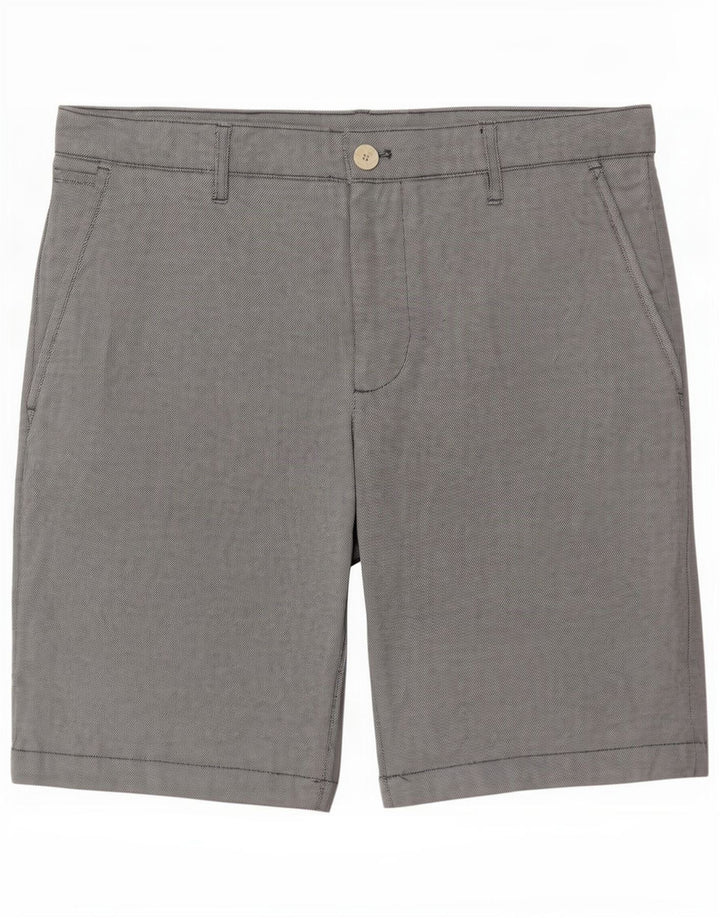 Zara Mens Chino Shorts EU 40 Medium W31 Grey Cotton