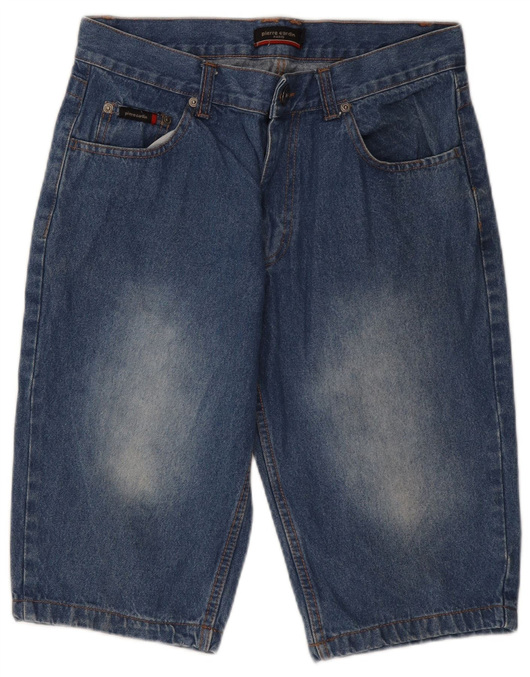 Pierre Cardin Mens Denim Shorts Small W28  Blue Cotton