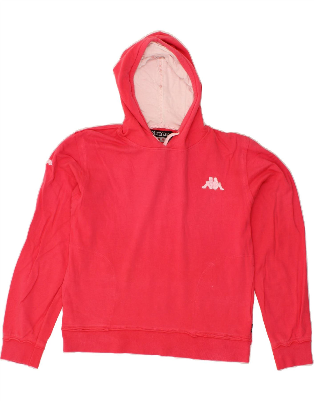 KAPPA Womens Hoodie Jumper UK 16 Large Pink Cotton Vintage Kappa and Second-Hand Kappa from Messina Hembry 