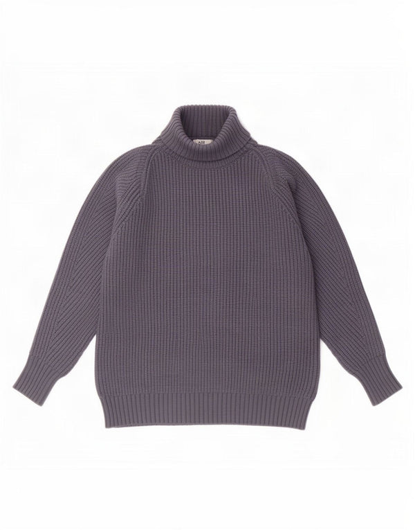 Zara Womens Roll Neck Jumper Sweater UK 10 Small Grey