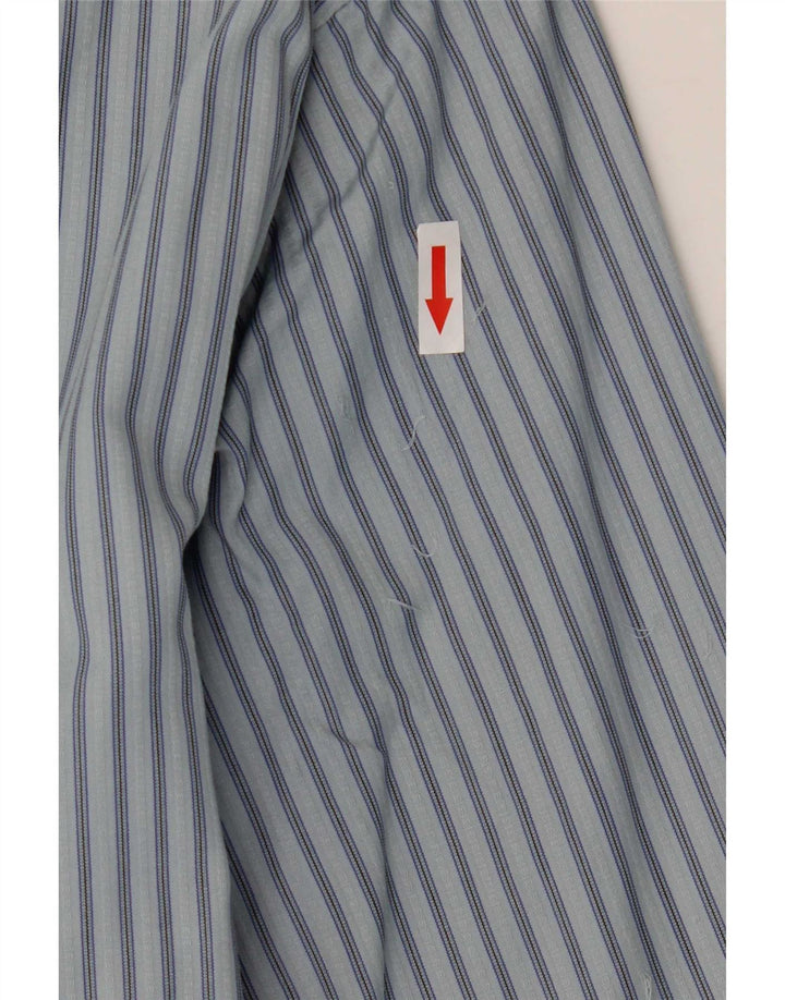 Enrico Coveri Mens Shirt Large Blue Striped
