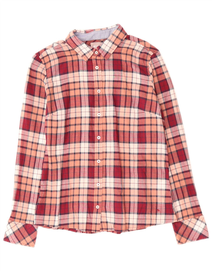 MUSTANG Womens Shirt EU 36 Small Pink Check Cotton