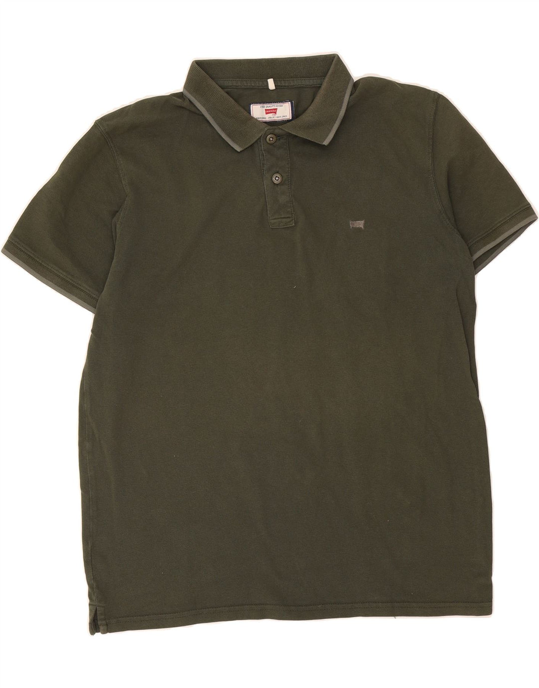CARRERA Mens Polo Shirt Large Green Cotton Vintage Carrera and Second-Hand Carrera from Messina Hembry 