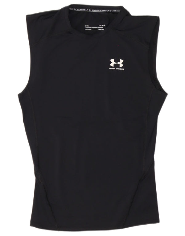 Under Armour Mens Heat Gear Vest Top Large Black Polyester