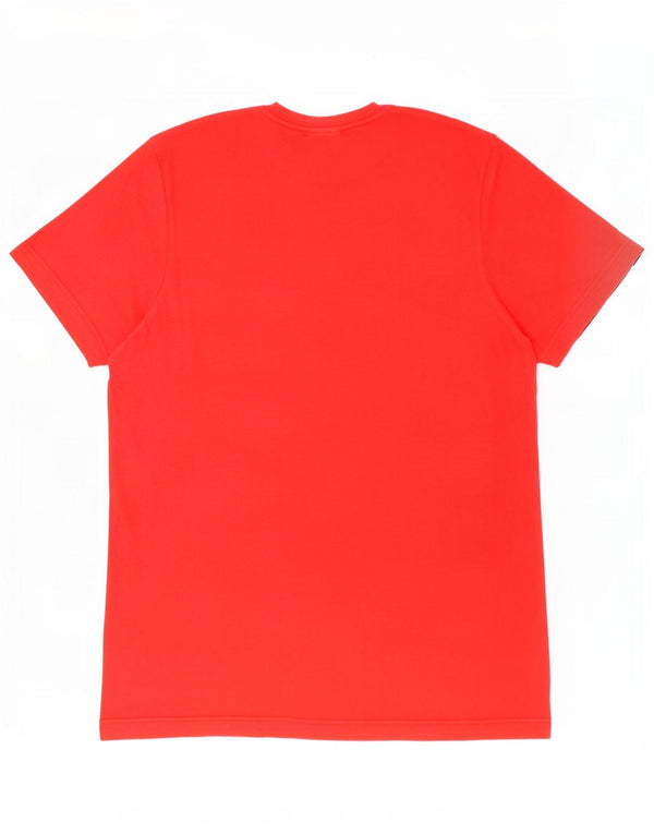 Adidas Mens Graphic T-Shirt Top Small Red Cotton