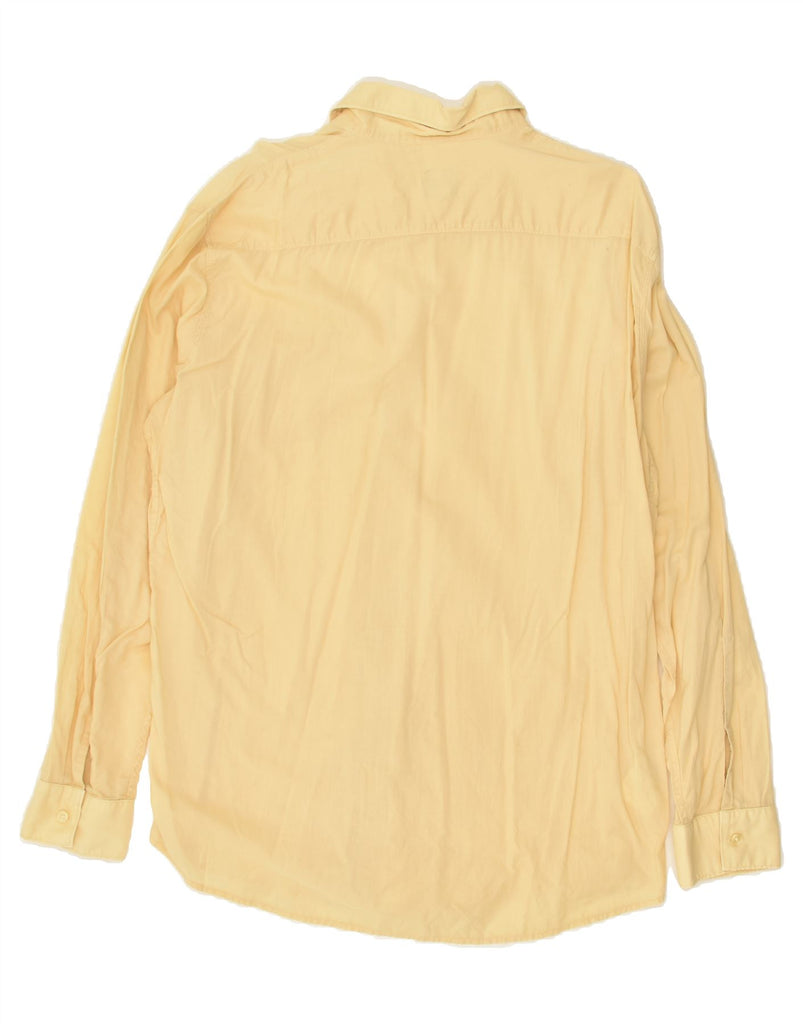 HUGO BOSS Mens Shirt Large Yellow | Vintage Hugo Boss | Thrift | Second-Hand Hugo Boss | Used Clothing | Messina Hembry 