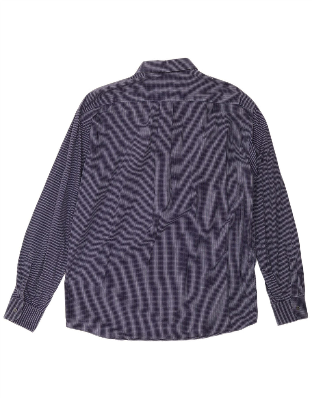 NAVIGARE Mens Shirt Large Navy Blue Check