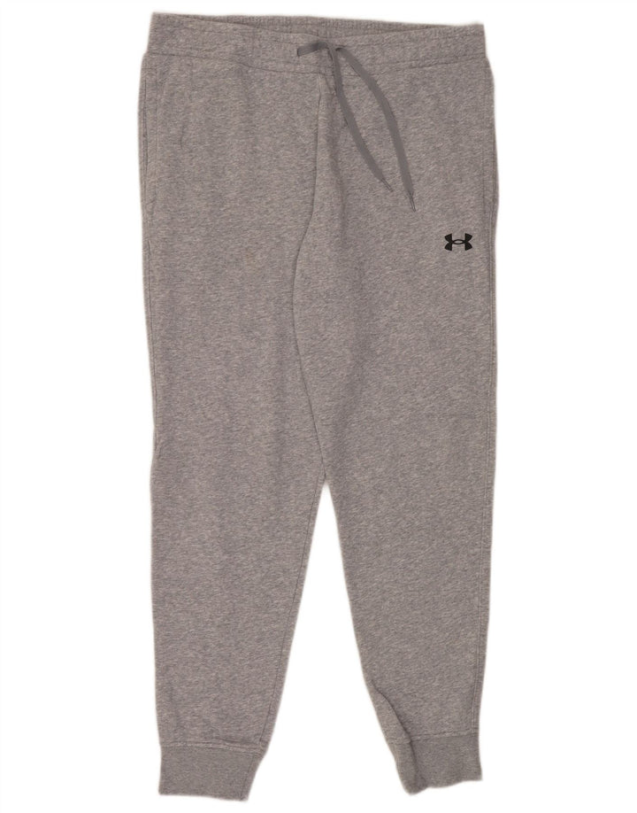 UNDER ARMOUR Mens Tracksuit Trousers Joggers XL Grey Cotton