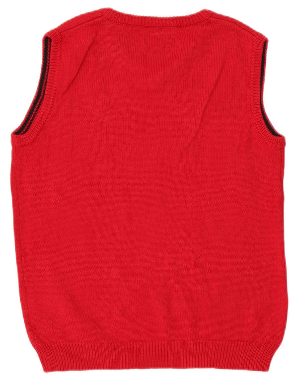 Chaps Boys Vest Tank Top 14-15 Years Red Cotton