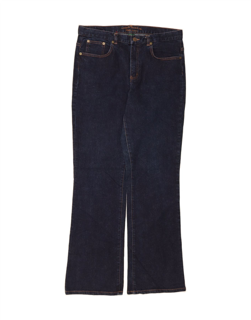 RALPH LAUREN Womens Bootcut Jeans US 12 Large W34 L32 Navy Blue Cotton Vintage Ralph Lauren and Second-Hand Ralph Lauren from Messina Hembry 