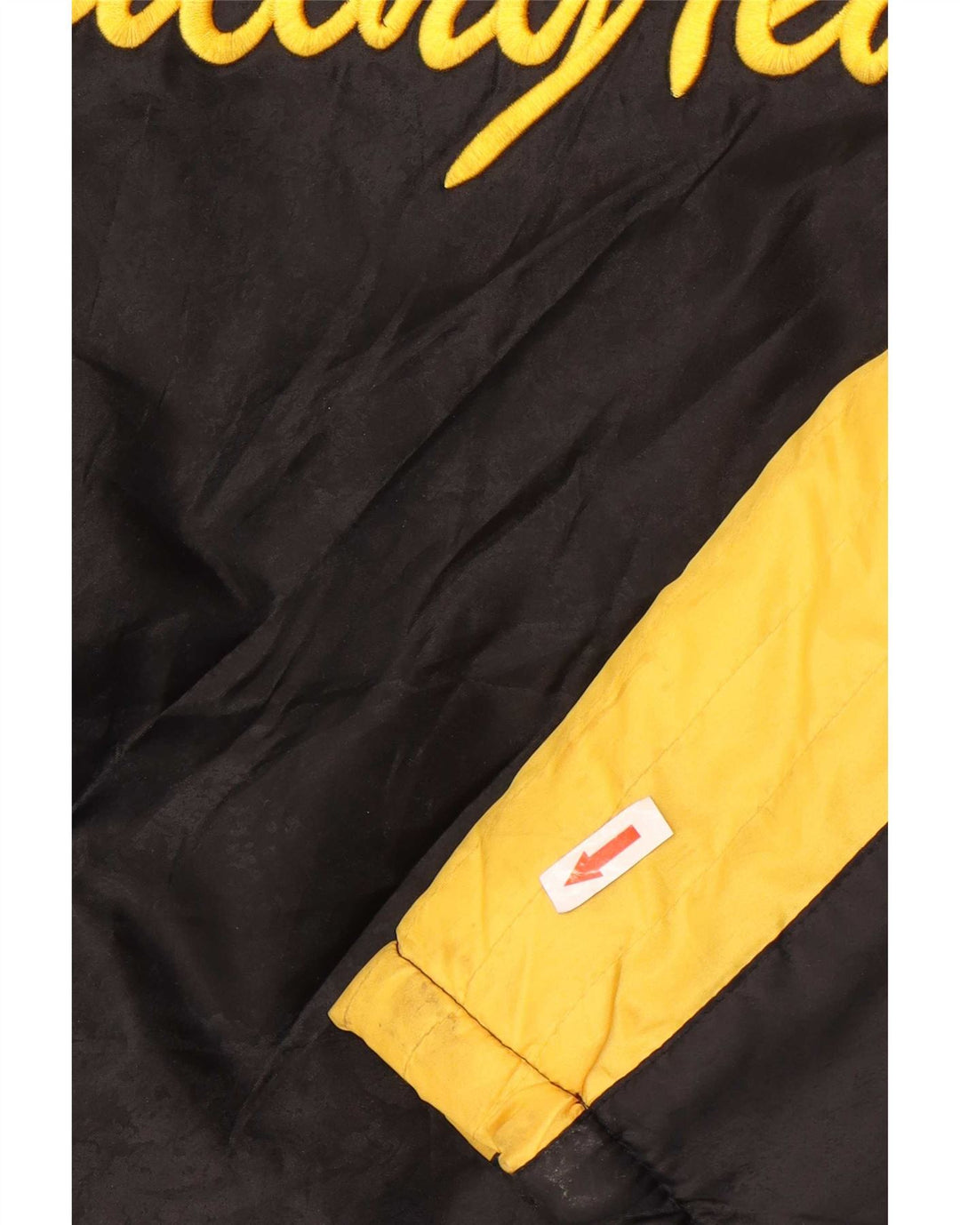 Vintage Mens Graphic Windbreaker Jacket IT 56/58 3XL Black Colourblock