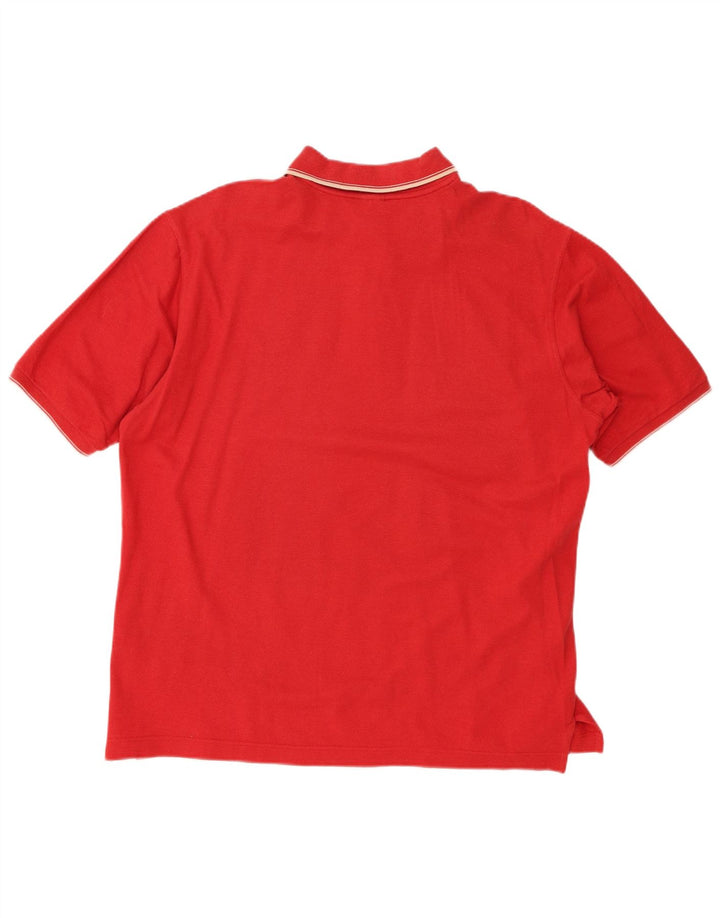 PAUL & SHARK Mens Polo Shirt Medium Red