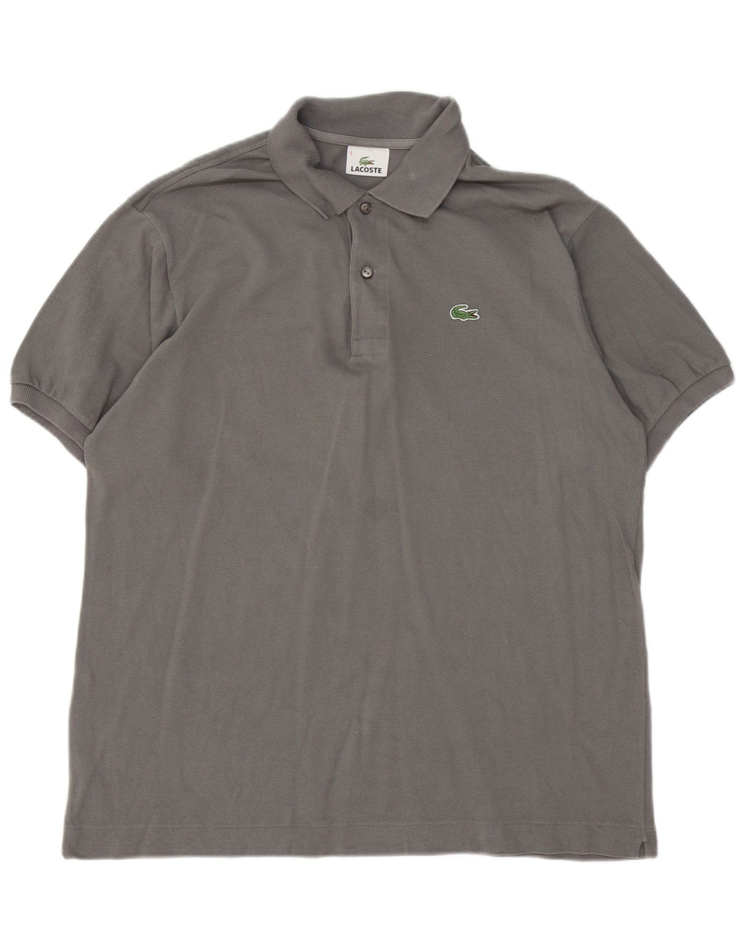 Lacoste Mens Polo Shirt Size 5 Large Grey Cotton
