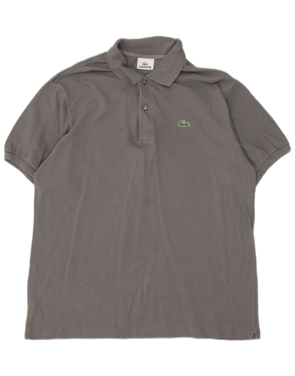 Lacoste Mens Polo Shirt Size 5 Large Grey Cotton