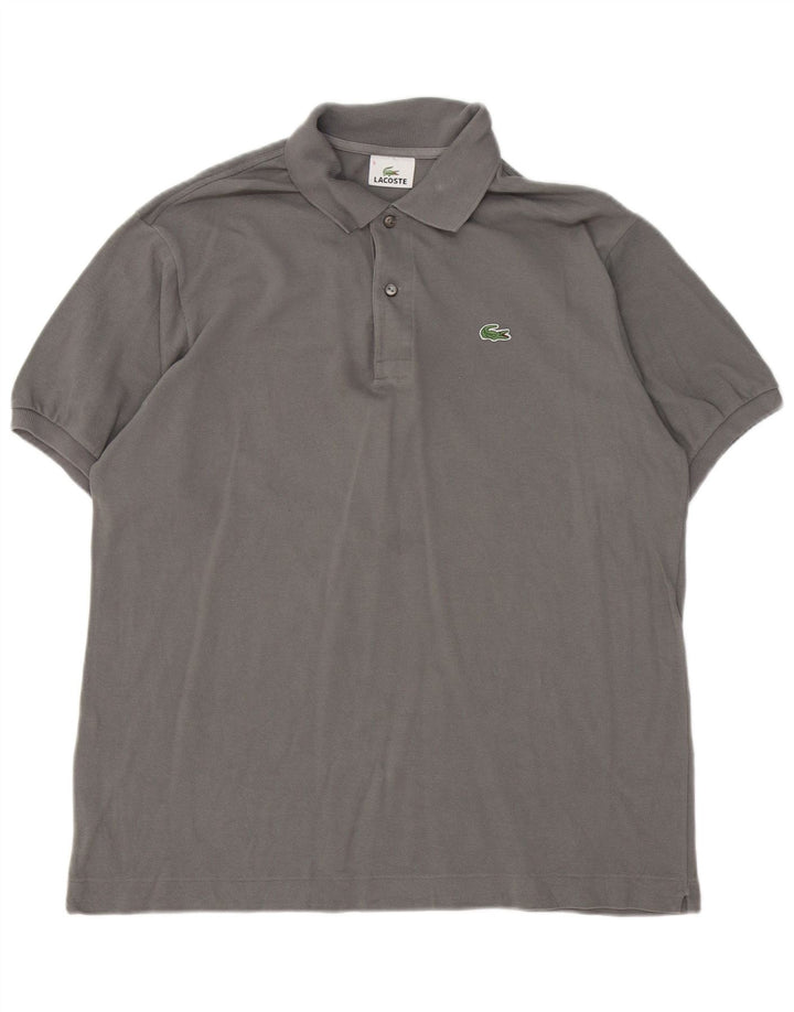 Lacoste Mens Polo Shirt Size 5 Large Grey Cotton