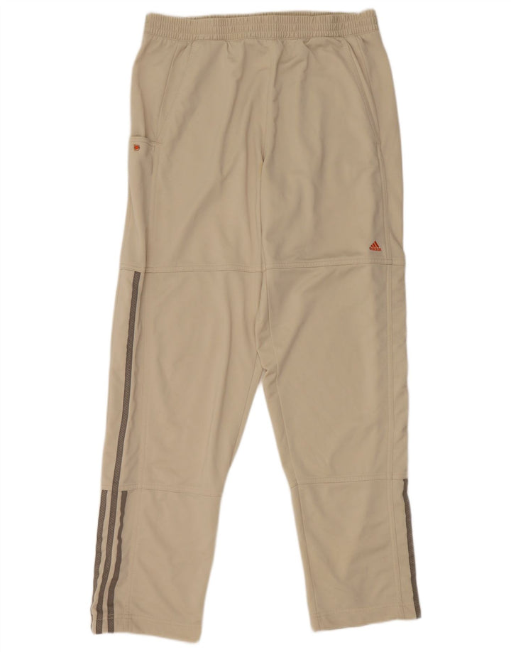 Adidas Mens Tracksuit Trousers Medium  Beige Polyester