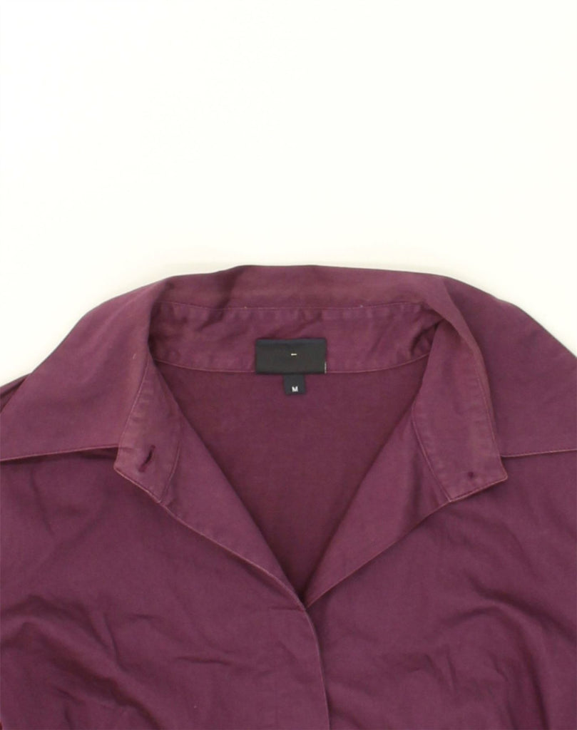 TRUSSARDI Womens Shirt UK 12 Medium Purple Cotton | Vintage Trussardi | Thrift | Second-Hand Trussardi | Used Clothing | Messina Hembry 