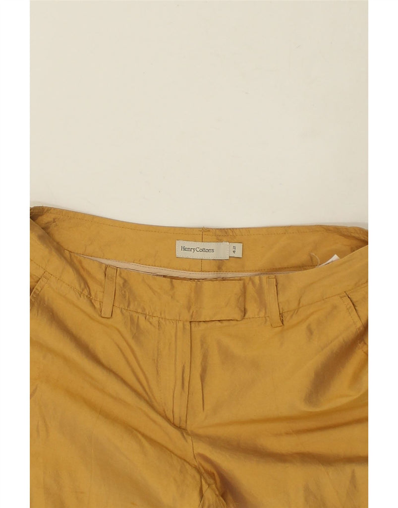 HENRY COTTONS Womens Straight Chino Trousers IT 42 Medium W30 L25  Beige Vintage Henry Cottons and Second-Hand Henry Cottons from Messina Hembry 