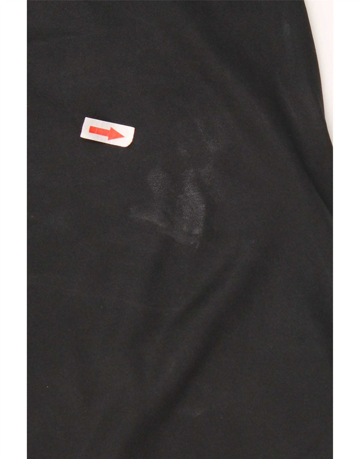 Nike Mens Dri Fit Zip Neck Pullover Tracksuit Top Medium Black Polyester