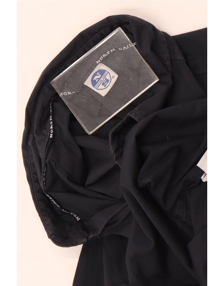 North Sails Mens Shirt Medium Black Cotton