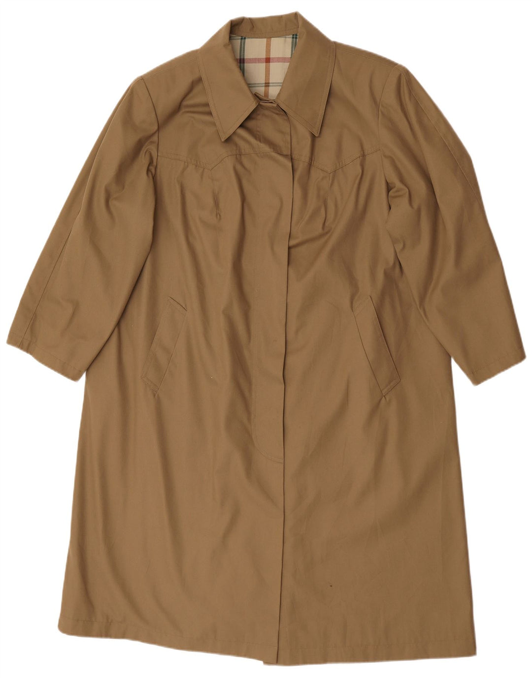 Vintage Womens Trench Coat UK 18 XL Beige