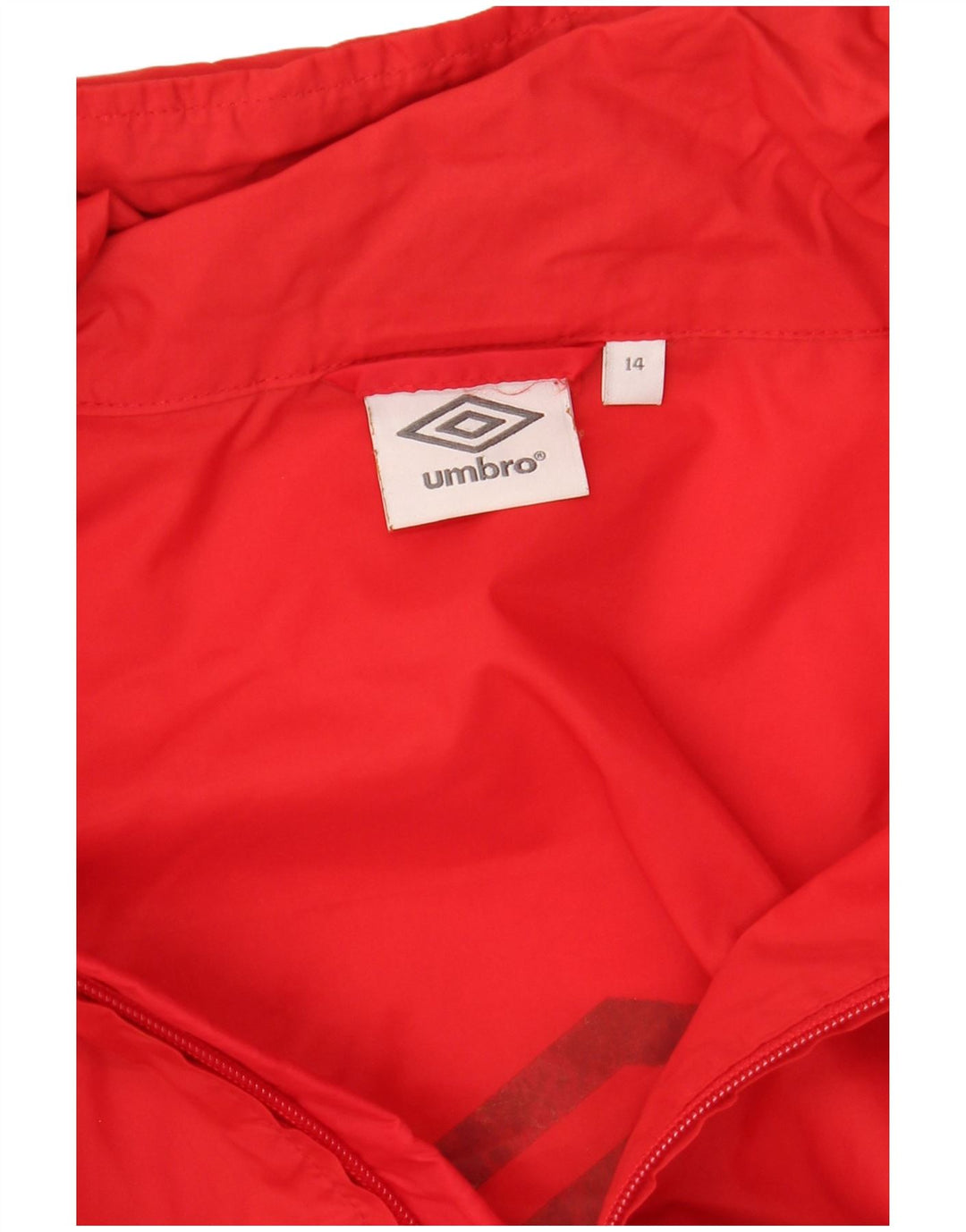 Umbro Boys Graphic Hooded Rain Jacket 13-14 Years Red