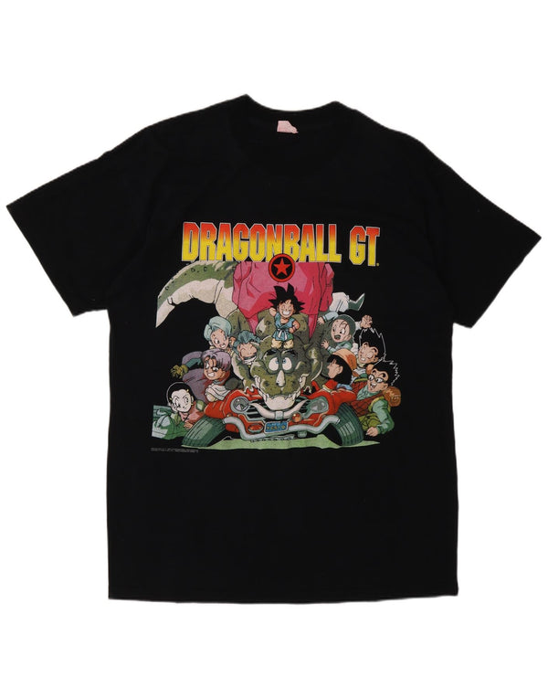Vintage Mens  Dragon Ball GT 1997 Graphic T-Shirt Top Medium Black