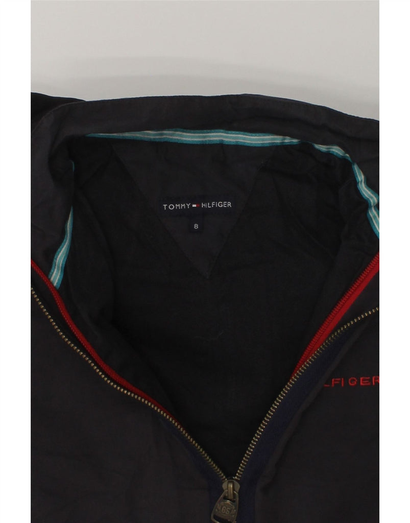 TOMMY HILFIGER Boys Hooded Windbreaker Jacket 7-8 Years Navy Blue | Vintage Tommy Hilfiger | Thrift | Second-Hand Tommy Hilfiger | Used Clothing | Messina Hembry 