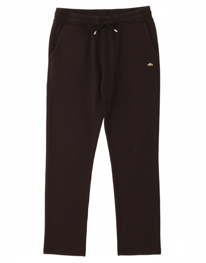 ELLESSE Womens Tracksuit Trousers UK 10 Small  Black Cotton